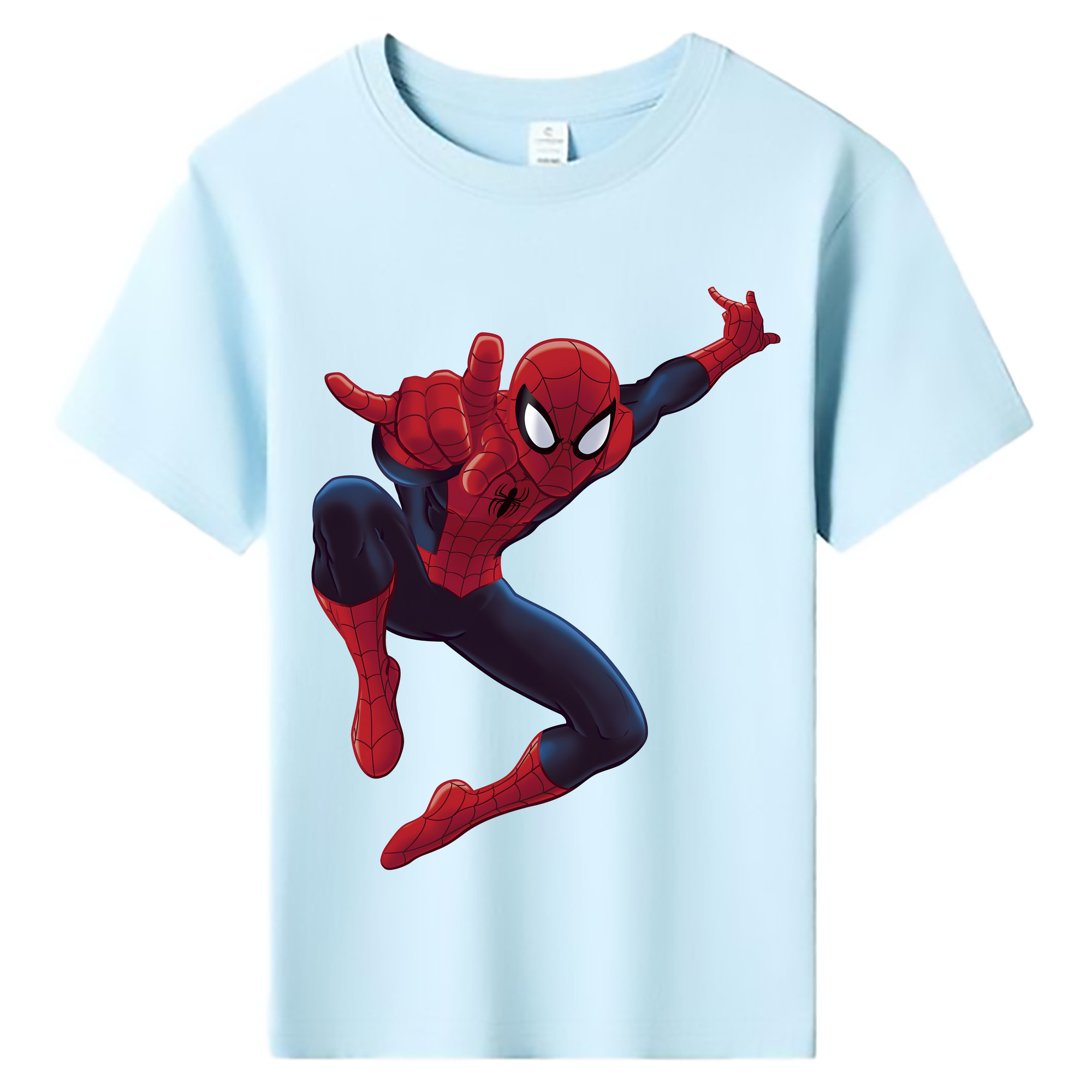 （画像用） Spider Man スパイダーマン 綿100％キッズTシャツ（フロントプリント）